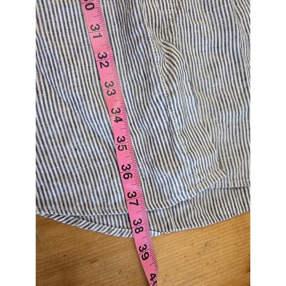 St Tropez West Linen Stripped Long Maxi SKIRT Blue Yacht - Picture 7 of 9